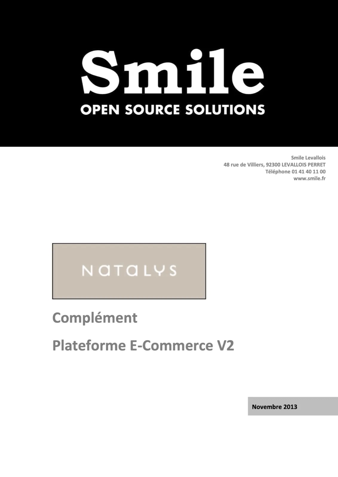 Couverture de la proposition commerciale Smile pour le projet Fleurance Nature