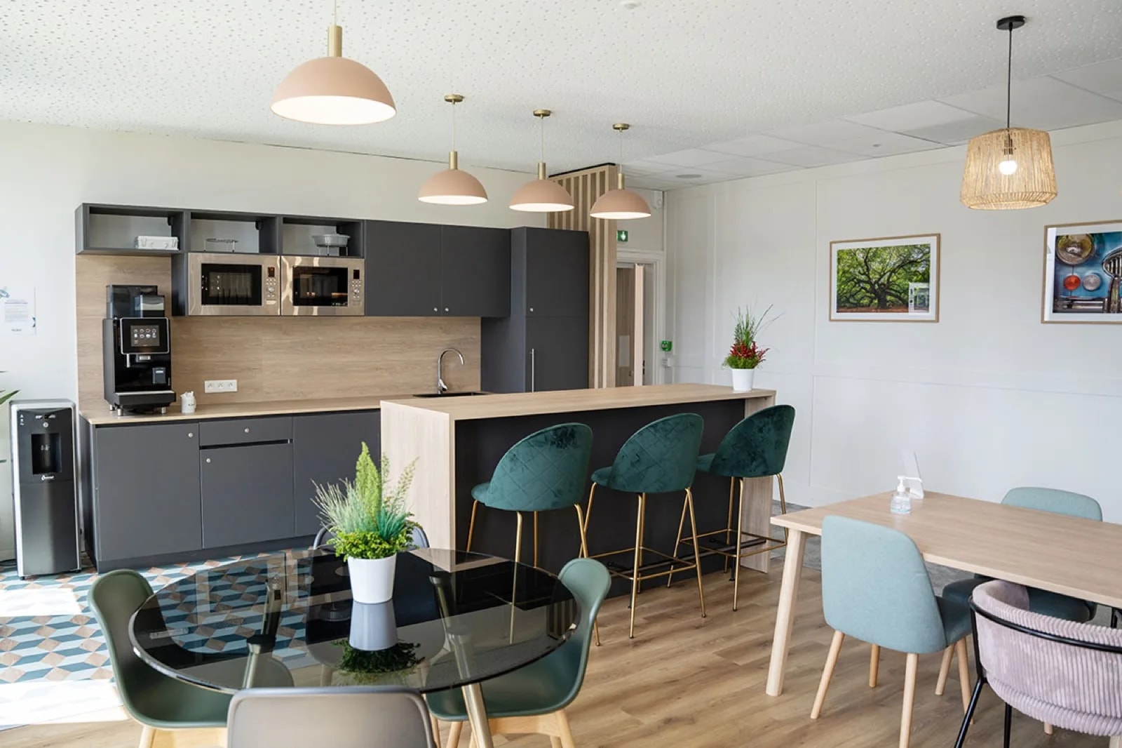 Espace cuisine et café