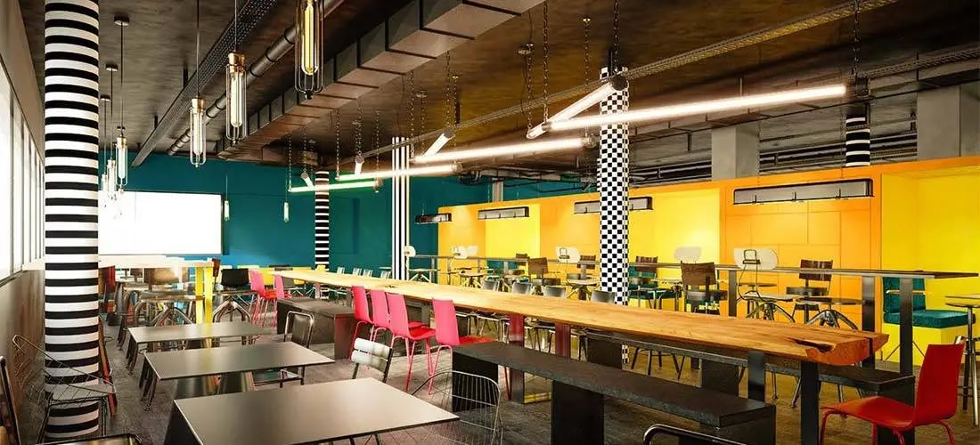 Groupe Pichet break room in Pessac