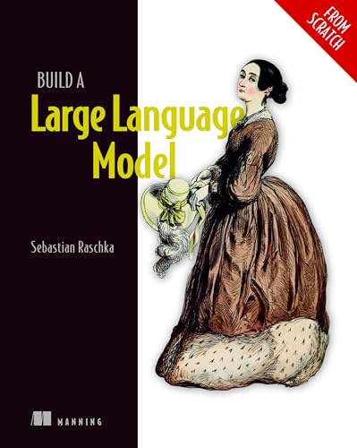 Couverture du livre Build a Large Language Model (From Scratch) de Sebastian Raschka (Manning, 2024), construction pas à pas d'un LLM
