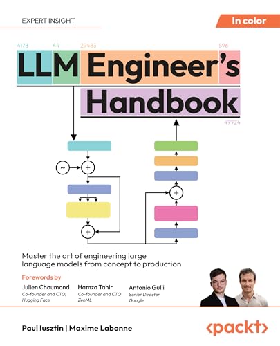 Couverture du livre LLM Engineer's Handbook de Paul Iusztin et Maxime Labonne (Packt, 2024), guide complet RAG, fine-tuning, LLMOps en production