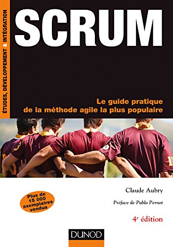 Couverture du livre Scrum (4e édition) de Claude Aubry (Dunod), référence francophone absolue sur la méthode Scrum, à jour des pratiques modernes